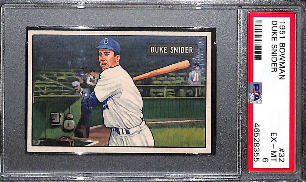 1951 Duke Snider #32 Graded PSA 6 